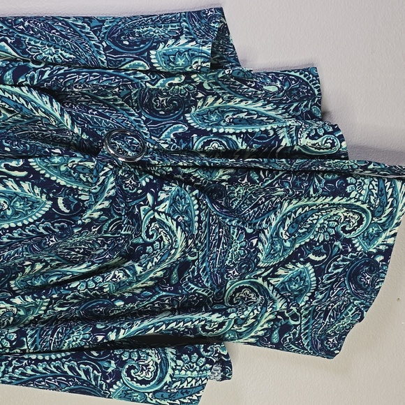 New York Collection Green and Blue Asymmetrical 3/4 Sleeve Tunic Size 2x NwT. - Picture 3 of 8